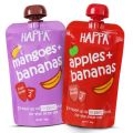 Happa Organic baby food for Little one, Fruit Puree, Pack of 2, 100 Grams each (FROM INDIA) SAB. 