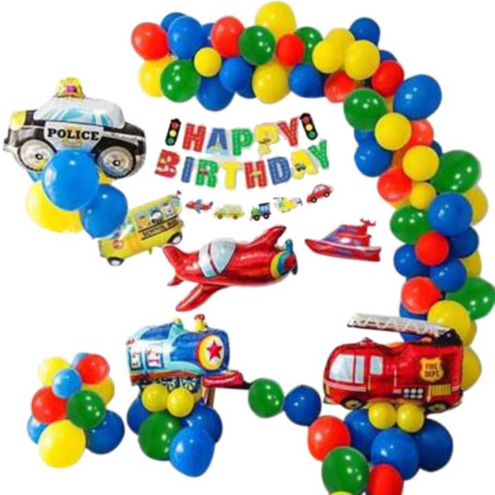 Vehicle Them Happy Birthday Decorationn