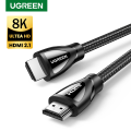 Ugreen HDMI Cable HDMI 2.1 Cable 8K@60Hz 4K@120Hz Ultra High-Speed 48Gbps for Apple TV PS4 8K TV Digital Cables HDR10+ HDMI 2.1. 