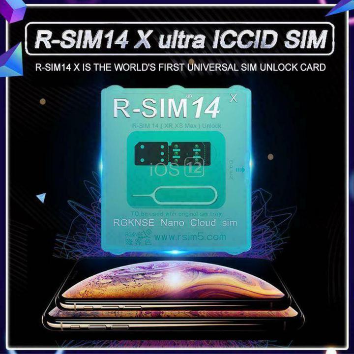 RSIM14 12 R-SIM Nano Unlock Card for iPhone XS MAX/XR/XS/8/7/6 4G iOS 12 11