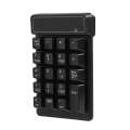 2.4G wireless numeric keypad for touch typing waterproof 19-key digital keyboard with 10 m transmission distance laptop. 