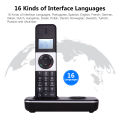 Digital Cordless Phone Telephone with LCD Display Caller ID Hands-free Calls Conference Call 16 Languages Support 5 Handsets Connection for Office Business Home Family. 