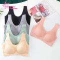 Muses Mall Girls Brassiere Wide Shoulder Straps Women Seamless Stretchy Vest Bra. 