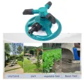 Plastic 3 arm water rotary sprinkler for garden. 