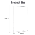 10PCS Sign Holders with Double Sided Adhesive Tape 8.5X11Inch Clear Acrylic for Wall Sign Memo Document Menus Display. 