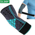 【HOT】 1Pc Elbow Brace Compression Sleeve Arm Support Elastic Sleeve With Strap For Golf,Basketball,Tennis,Workout,Arthritis,Painrelief. 