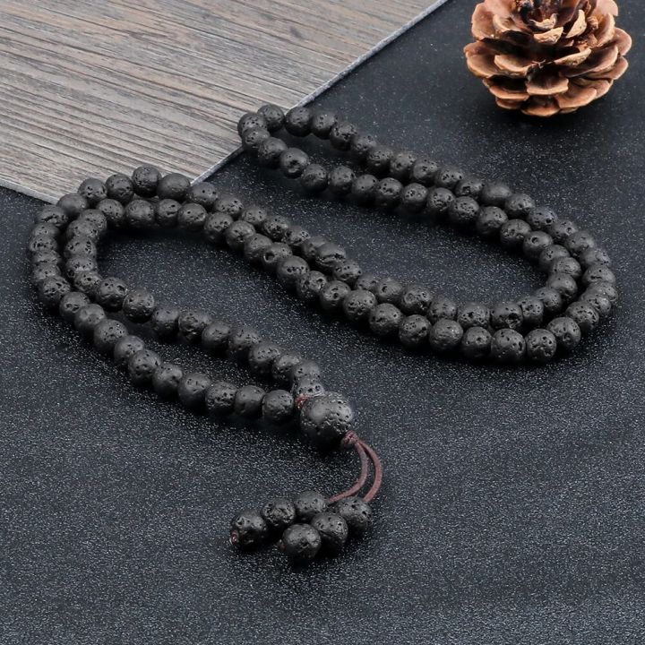 Men%20Volcanic%20Lava%20Stone%20Beaded%20Necklace%20108%20Mala%20Beads%20Meditation%20Yoga%20Wrap%20Bracelets%20Handmade%20Black%20Energy%20Jewelry%20Oil%20Diffuser%20-%20Image%206
