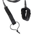 TPU 5.5mm 9ft Surfboard Leash Surfing Board Leash String Leg Rope Cord w/ Neoprene Ankle Cuff + Swivel Joints -. 