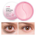 LAIKOU Sakura Essence Collagen Eye Mask Moisturizing Gel Eye Patches Remove Dark Circles Anti Age Bag Eye Wrinkle Skin Care 70g. 