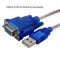 【VogueVenture】USB2.0 to RS232 Female adapter Cable USB to DB9 hole female cable adapter for cashier label printer led display scanner pos hot. 