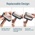 Reusable Sticky Lint Roller, Portable Pet Hair Sticky Roll Dust Hair Remover Cloth Sofa Curtain Bedsheet Cleaner. 