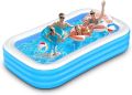 Swimming Pool - 305 cm x 183 cm x 56 cm Swimming Pool for Kids and Adults. 