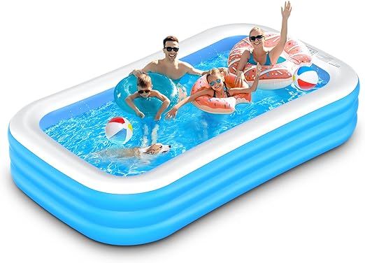 Swimming Pool - 305 cm x 183 cm x 56 cm Swimming Pool for Kids and Adults