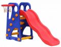 High Quality Multifunctional Kids Toys , Plastic Slide Set, View indoor slide swings with basketball. 