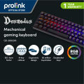 Prolink GK-6002M Mechanical Keyboard (Braided USB Cable) with adjustable RGB lighting. 