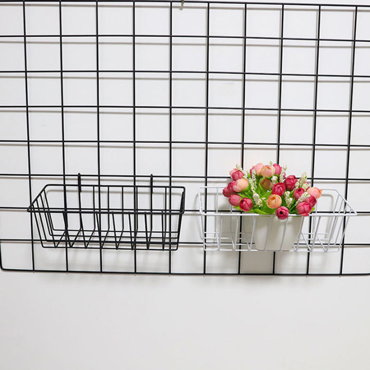 Metal%20Decorative%20Storage%20Basket%20DIY%20Iron%20Grid%20Flower%20Pot%20Hanging%20Shelf%20Wall%20Art%20Mounted%20Frame%20Mesh%20Display%20Rack%20Home%20Decoration%20Cologo%20-%20Image%204