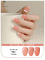 KaSi Ice Translucent Nude Nail Polish Glue 2023 New Summer Popular Jade Fat Jelly Translucent Pink Nail Art Special. 