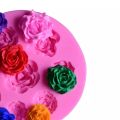 Roses 9 Silicone Fondant Mold 3D Rose Flowers Silicone Mold Fondant Soap Mould Jelly Candy Chocolate Moulds Cake Decoration Baking Tools Rose Moulds Cake Tool cake mould. 