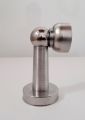 Zinc Alloy Magnetic Door Stopper Holder for Kids Safety, Stainless Steel, Wind and Slam Protection, 85 x 45mm. 
