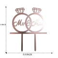Cake Toppers For Birthday And Wedding Party  7X4.5. 