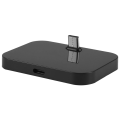Mobile Phone Desktop Type-C Charger Stand Holder Cellphone Usb-C Charging Docking Station Black. 