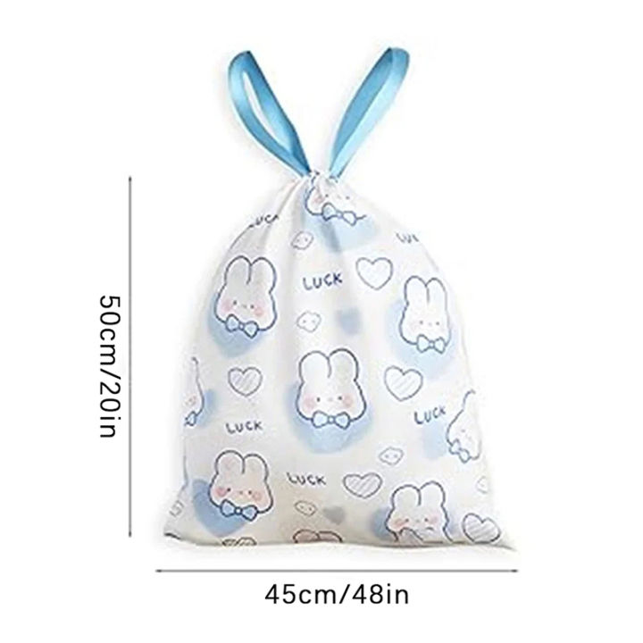 50%20Or%20100pcs/roll%20Trash%20Bags%20Drawstring%20Bag%20Small%20Garbage%20Bags%20Cartoon%20Rabbit%20Pattern%20Household%20Kitchen%20Bathroom%20Trash%20Bags%20-%20Image%202