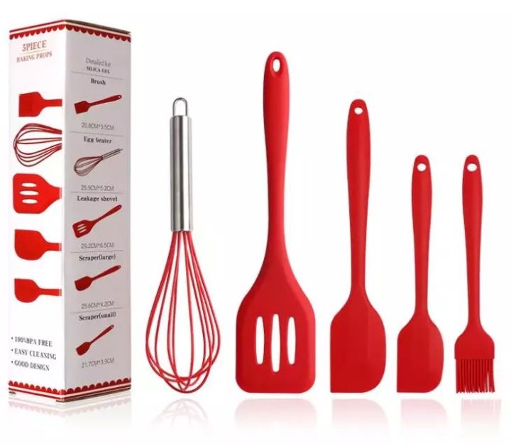 Silicone%20spoon%20set%205pcs%20set%20Silicone%20spoon%20set%205pcs%20set%20-%20Image%202