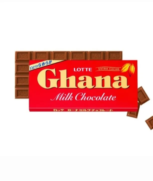 LOTTE Ghana Milk Chocolate Bar 50g – Made in Japan