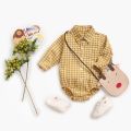 Cotton Baby Boys Bodysuits Plaid Fashion Infant Clothes Newborn Baby Long Sleeve Jumpsuits Casual. 