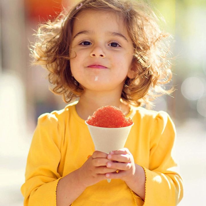 OYPFXMI%20White%20Paper%20Cone%20Cups,%20Snow%20Cone%20Cups,Coated%20Leakproof%20Cone%20Paper%20Cups%20for%20Slush,%20Shaved%20Ice,%20Water%20200Pcs%20-%20Image%206