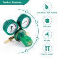 Oxygen Gas Bottle Regulators O2 Reducing Pressure Inhaler Acetylene Double Gauge Regulator Oxygen Tank Regulator. 