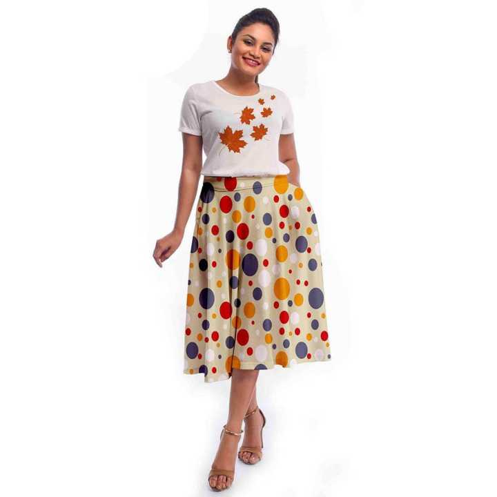 Privi Fashion Cotton Flared skirts for Women