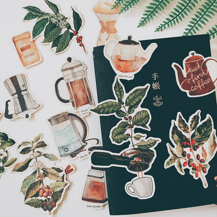 Vintage%20Coffee%20Theme%20Sticker%20DIY%20Scrapbooking%20Journal%20Base%20Mobile%20Diary%20Plan%20Gift%20Sealing%20Decoration%20-%20Image%202
