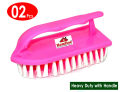 02 Pieces of Heavy Duty Plastic Cloth Washing Brush or Cleaning Brush or Washing Brush or Handle Brush. 