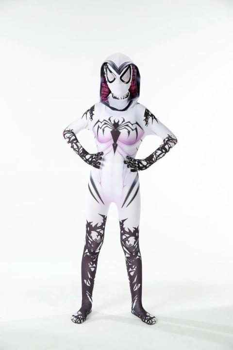 MINISO%20Spider%20Gwen%20Stacy%20Cosplay%20Costumes%20Women%203D%20Print%20Jumpsuits%20Onesies%20Halloween%20Clothes%20Soft%20Material%20With%20Hat%20Mask%20-%20Image%203