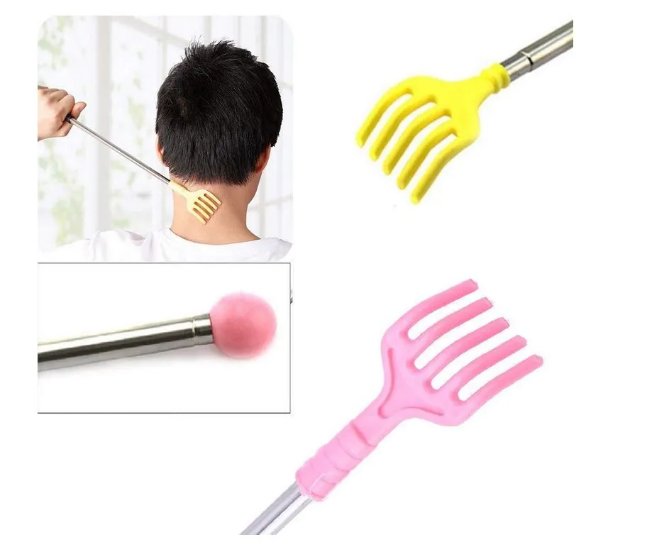 Plastic Non-Slip Handle Manual Back Scratcher Massager with Steel Head