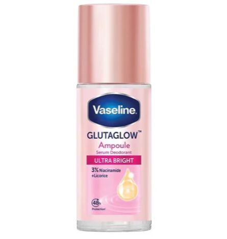 Vaseline Gluta Glow Ampoule Serum Deodorant Ultra Bright 3% Niacinamide & Licorice- 45ml