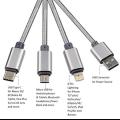 3 in 1 Retractable USB Cable For iPhone  Fast Charging Charger Micro USB Type C Cable For Samsung Huawei Xiaomi oppo vivo. 