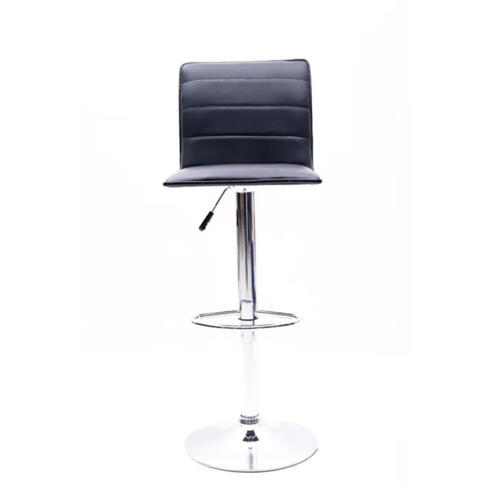 ERGONOMIC BAR STOOL WITH CHROME BASE