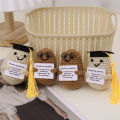 Graduation Season Positive Potato Cute Wool Knitting Doll With Card Home Decor Ornament Funny Potatos Room Decorations Gift 1Pcs. 