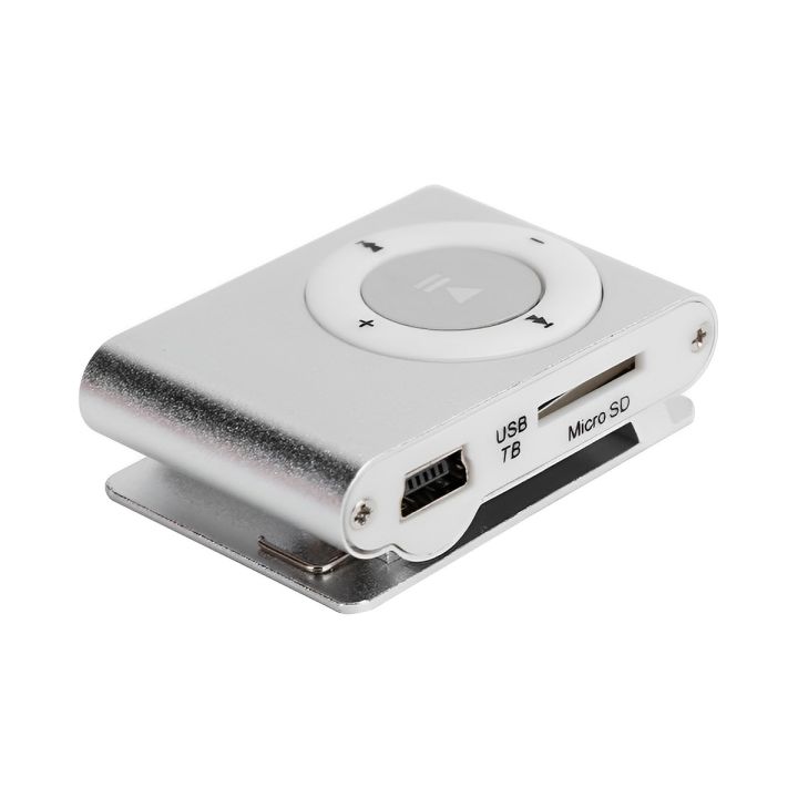 MP3 Player Portable and Fashionable Metal Clip Support Micro SD TF Card MP3 Mini Music Player USB Supports Micro SD Card Portable Stylish Sport Mini Clip Mini Mp3 Player easily to carry in your pocket use for Travelling, Jogging, Walking Gift for child Hi
