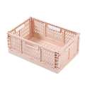 Plastic Folding Storage Container Basket Crate Box Stack Large Foldable Organizer Box Sundries Storage. 