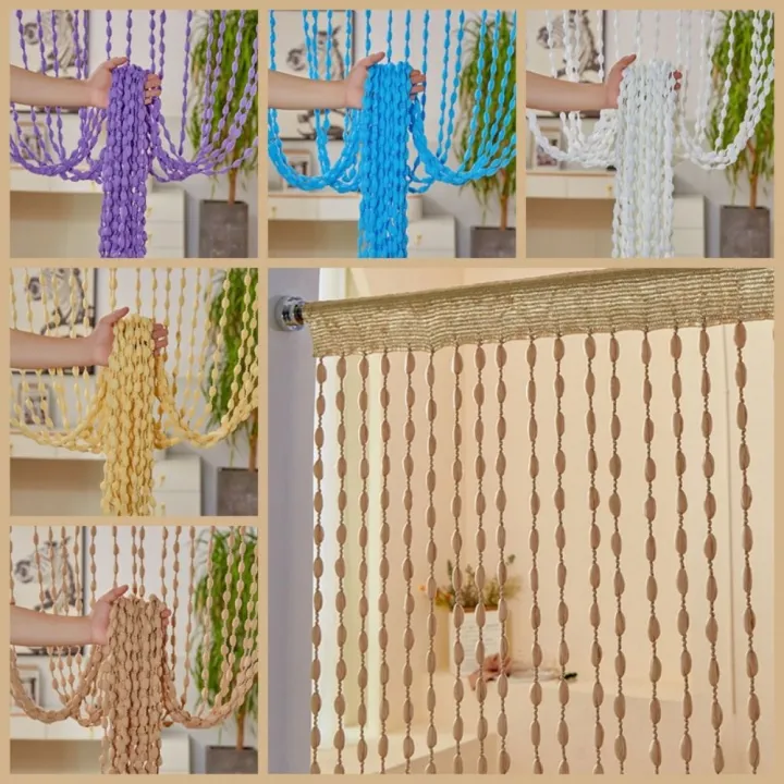 Door%20Curtain%20Beaded%20String%20Curtain%20Room%20Divider%20Tassel%20*2M%20Beaded%20Door%20Curtain%20Solid%20Color%20Tassel%20Window%20Curtain%20Home%20Decor%20-%20Image%208