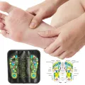 【DIV MALL】1Pc Acupuncture Cobblestone Foot Reflexology Massage Pad Walk Stone Square Foot Massager Cushion for Relax Body Pain Health Care. 