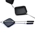 Non-Stick Gas Stove Compatible Hand Sandwich Toaster Grill Sandwich Maker. 