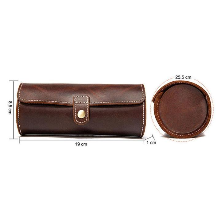 Roll Retro Case Travel Box Leather Storage Box Watch Box
