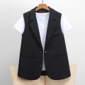 Outer Suit Vest Women's Slimming Casual Coat New Loose Sleeveless Short Spring and Autumn Korean Style Waistcoat Trendy Vest. 