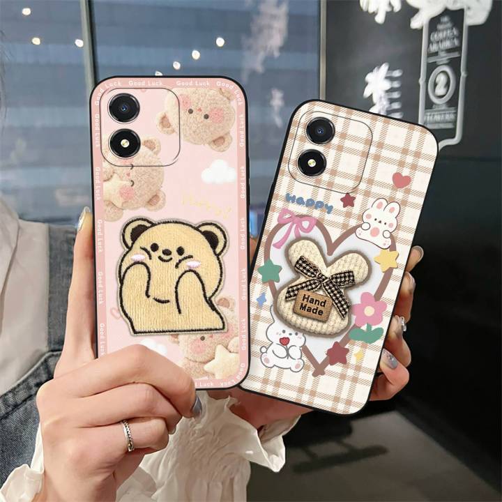 Waterproof%20Protective%20Phone%20Case%20For%20Honor%20X5%20Cute%20Cartoon%20Phone%20Pouch%20Dirt-resistant%20Embroidery%20Anti-dust%203D%20Silicone%20-%20Image%204
