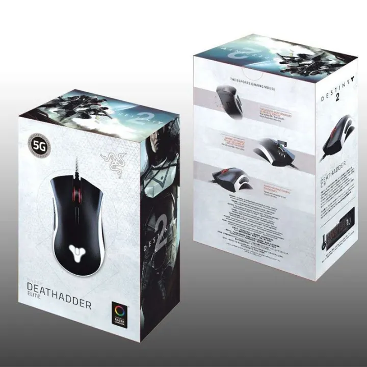 Razer%20DeathAdder%20Elite%20Gaming%20Mouse:%2016,000%20DPI%20Optical%20Sensor%20-%20Chroma%20RGB%20Lighting%20-%207%20Programmable%20Buttons%20-%20Mechanical%20Switches%20-%20Rubber%20Side%20Grips%20-%20Destiny%202%20Edition%20-%20Image%203