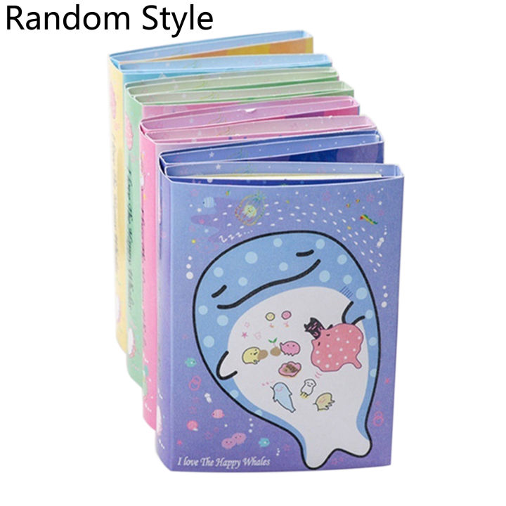 Cute Whale Foldable Memo Pad Sticky Notes Bookmark Gift Stationery Paper Sticker